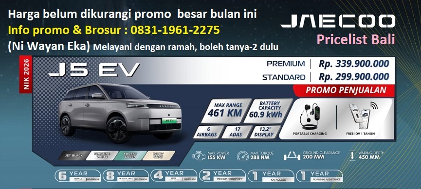harga mobil jaecoo j5 bali